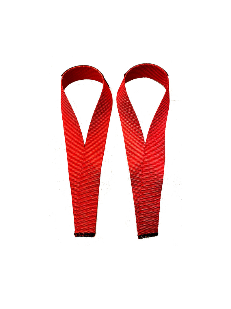 Red Olympic Lifting Straps for Weightlifting