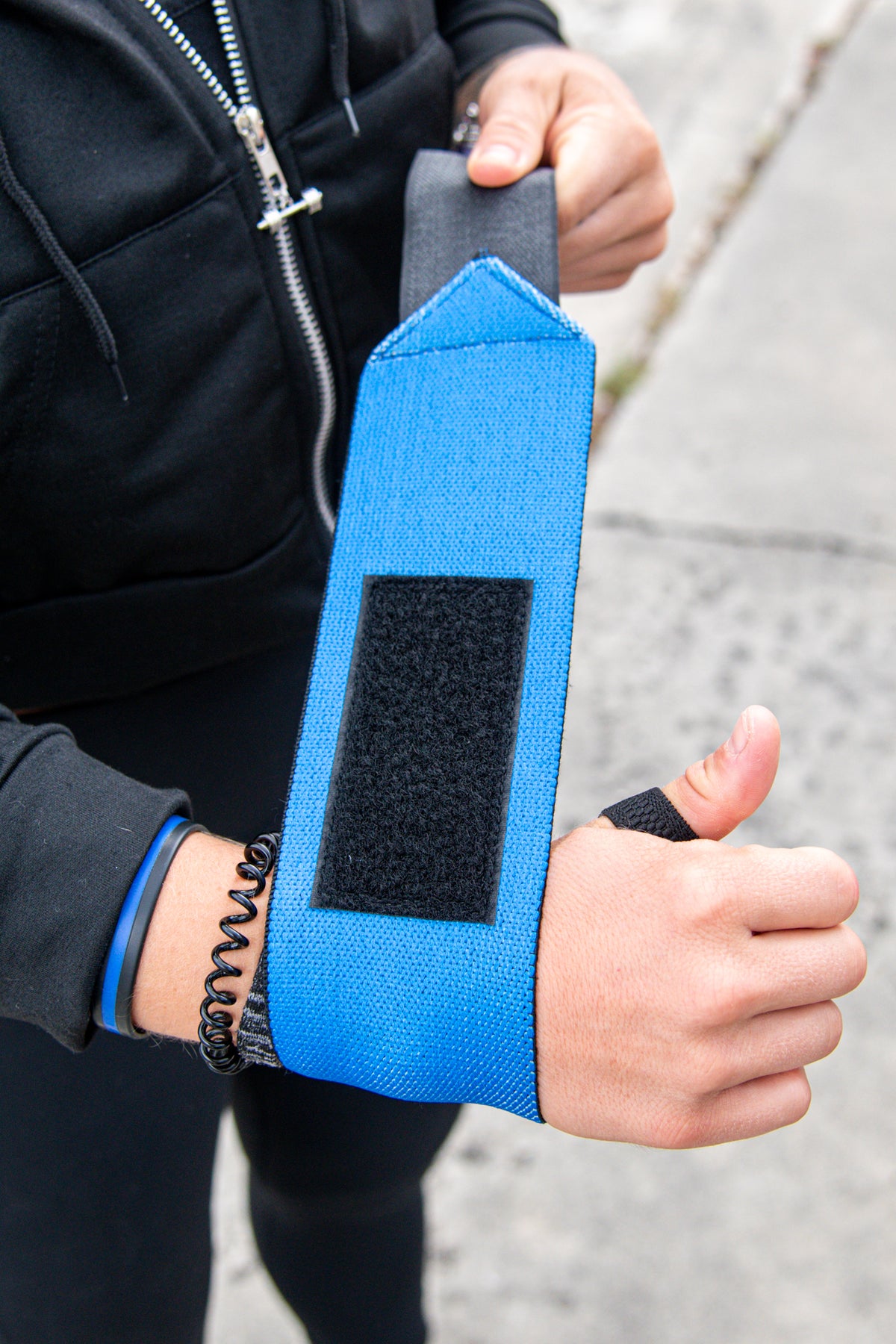 Blue Personalized Wrist Wraps
