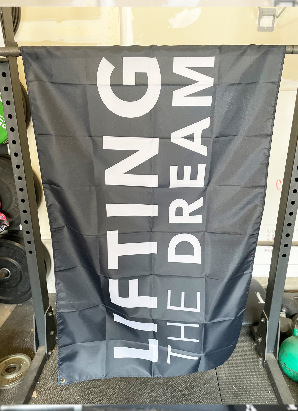 Lifting the Dream Gym Banner