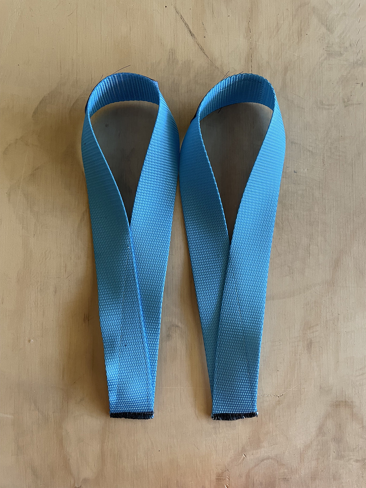 Blue Olympic Lifting Straps for Weightlifting